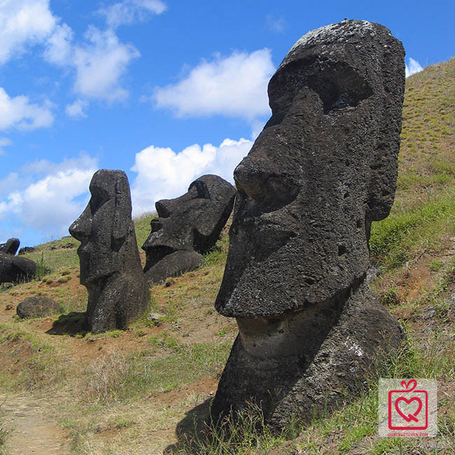  tượng đá moai